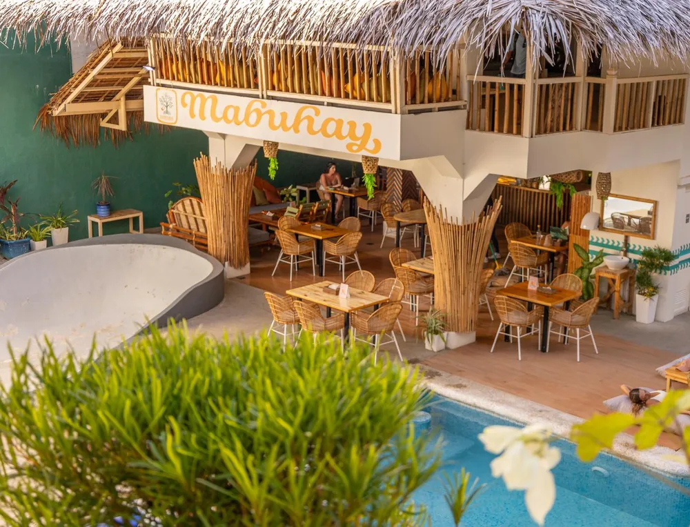 The Happiness Skate Cafe in Boracay with its skate bowl, pool and Mabuhay bar