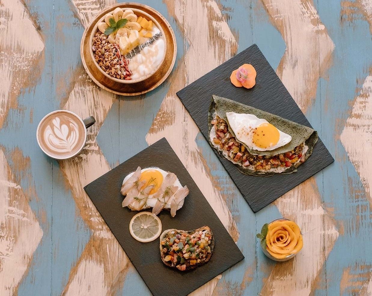 Fresh Happiness food table spread
